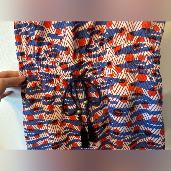 Colourful tribal patterned lace back romper - Picture 4 of 7